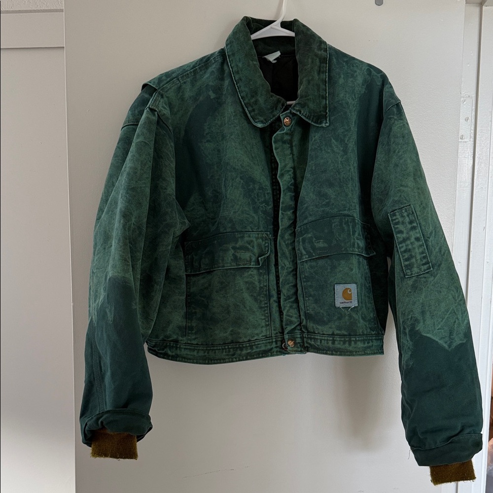 Vintage Carhartt Forest Green Washed Bomber Jacket
